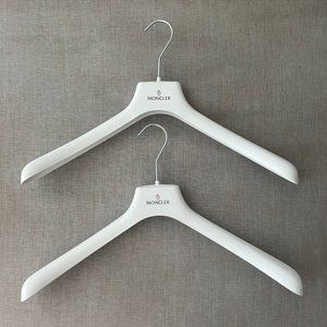 AUTH Moncler Plastic Jacket Coat Shirt Clothing Hanger White 17.75” wide Size 45